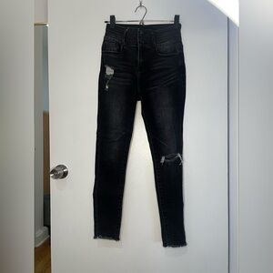 Kancan Signature Black distressed skinny jeans